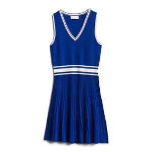 KATIE STURINO + STITCH FIX Royal Blue + White Sleeveless Brookes Tennis Dress L